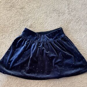 Crewcuts Midnight Blue Velvet Skirt